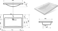 Misty Раковина мебельная Эстет Монако 80 – фотография-3